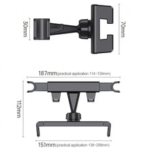 Load image into Gallery viewer, Car Back Seat Tablet Stand Headrest Mount Holder 360 Rotation for 5.94-11.73inch Tablet PC Auto Phone Holder