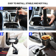 Load image into Gallery viewer, Universal Car Cup Holder Tray with Cup Holders Rotation Function Table Phone Holder Food Table