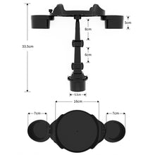 Load image into Gallery viewer, Universal Car Cup Holder Tray with Cup Holders Rotation Function Table Phone Holder Food Table