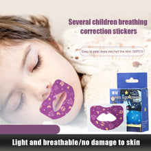 Load image into Gallery viewer, Children Mouth Breathing Correction Stickers Sleep Anti-snoring Artifact Anti-open Mouth Stop Mouth Breathing Sleeping Stickers