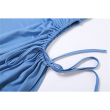 Load image into Gallery viewer, Fashion Sexy Solid Color Tube Top Slit Slim Fit Hollow Off Shoulder Temperament Long Sheath Dress