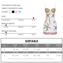 Load image into Gallery viewer, Summer New Sexy Chain Halterneck Off Shoulder Hollow Open Back Fashion Colorful Print Hip Dress