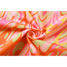 Load image into Gallery viewer, Sexy Babes Artistic Line Print Summer Suspenders Halter Lowcut Short Strapless Back Slim Hip Dress