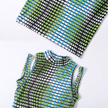 Load image into Gallery viewer, Street Shooting Fashion Plaid Print Gradient Color Round Neck Elegant Women Long Slim Fit Hip Dress