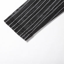 Load image into Gallery viewer, Fashion 3D Line Print Striped Slim Fit Dress Long Sleeve Summer Mesh Perspective Nightclub Sexy Slim Hip Dress