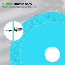 Load image into Gallery viewer, 100mm Glass Cutting Disc Diamond Marble Saw Blade Ceramic Tile Jade Special Polishing Cutting Blade Sharp Brazing Grinding Disc