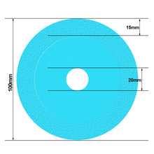 Load image into Gallery viewer, 100mm Glass Cutting Disc Diamond Marble Saw Blade Ceramic Tile Jade Special Polishing Cutting Blade Sharp Brazing Grinding Disc