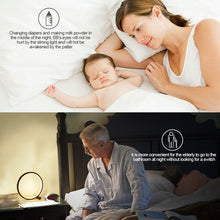Load image into Gallery viewer, 25CM Circle LED Table Lamp Bedroom Circular Desk Lamps For Living Room Bedside Lamp Touch Round Night Light Decoration
