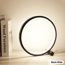 Load image into Gallery viewer, 25CM Circle LED Table Lamp Bedroom Circular Desk Lamps For Living Room Bedside Lamp Touch Round Night Light Decoration