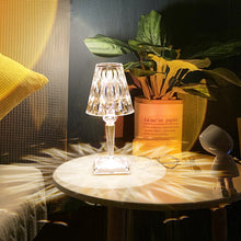 Load image into Gallery viewer, Acrylic Diamond Table Lamp USB Chargeable Touch Sensor Night Light Home Decor LED Light with Control Bedroom Decoration Lamp Gift
