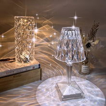 Load image into Gallery viewer, Acrylic Diamond Table Lamp USB Chargeable Touch Sensor Night Light Home Decor LED Light with Control Bedroom Decoration Lamp Gift