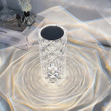 Load image into Gallery viewer, Acrylic Diamond Rose Table Lamp USB Chargeable Touch Sensor Night Light Home Decor LED Light with Control Bedroom Decoration Lamp Gift