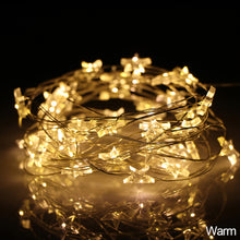 Load image into Gallery viewer, 1M/2M/5M Star Copper Light String Room Decoration LED Fairy Lights Christmas Xmas Decorative Garland LED String Light USB/Battery Powered Light