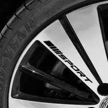Load image into Gallery viewer, 4Pcs Car Hub Stickers Auto Parts Decals Sport Reflective Wheel Ring Decoration Accessories Motorsports Stickers