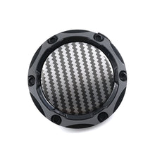 Load image into Gallery viewer, 4Pcs 60mm Car Wheel Center Hub Rim Caps Carbon Fiber Glue Resin Logo Sticker Hubcap Styling Accessories