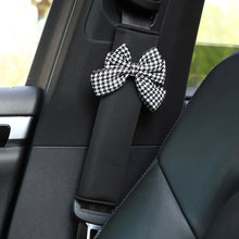Load image into Gallery viewer, Car Styling Pink Princess Bow Tie Car Seat Belt Cover Shoulder Strap Soft Plush Protector Shoulder Pad Protector Car Decor