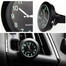 Load image into Gallery viewer, 43mm Luminous Car Clock Stick-On Mini Digital Watch Mechanics Quartz Clocks Auto Ornament Car Automobiles Internal Accessories