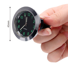 Load image into Gallery viewer, 43mm Luminous Car Clock Stick-On Mini Digital Watch Mechanics Quartz Clocks Auto Ornament Car Automobiles Internal Accessories