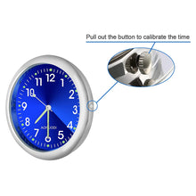 Load image into Gallery viewer, 40mm Luminous Car Clock Stick-On Mini Digital Watch Mechanics Quartz Clocks Auto Ornament Car Automobiles Internal Accessories