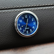 Load image into Gallery viewer, 40mm Luminous Car Clock Stick-On Mini Digital Watch Mechanics Quartz Clocks Auto Ornament Car Automobiles Internal Accessories