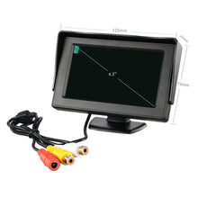 Load image into Gallery viewer, 4.3"Car Rear View Camera Wide Degree TFT LCD Color Display Monitor Waterproof Night Vision Reversing Backup 2In1 Parking Rever