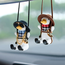 Load image into Gallery viewer, Cowboy Revolver Duck Car Accessorie Swing Duck Pendant Auto Rearview Mirror Ornaments Birthday Gift Anime Auto Decoraction