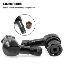 Load image into Gallery viewer, CNC Aluminum Alloy Motorcycle Rim Elbow 90 Degree Angle Valve Motorbike Wheel Tire Tubeless Valve Stems For Rim Wheel Parts