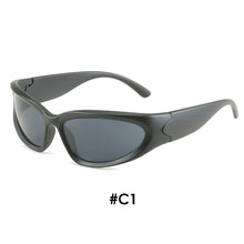 Load image into Gallery viewer, Vintage Punk Sunglasses Men Unique Bicycle Cycling Sports Sun Glasses Women UV400 Goggle Shades Mirror Fashion Steampunk Eyewear