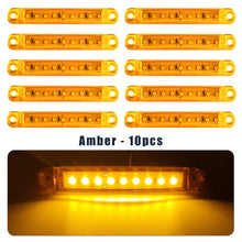 Load image into Gallery viewer, 10Pcs 12v 24v 9SMD LED Side Marker Brake Indicator Lamp Warning Tail Light Clearance Trailer Car Bus UTE Truck Lorry Caravan
