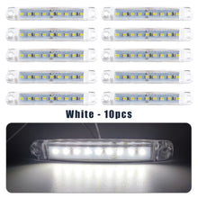 Load image into Gallery viewer, 10Pcs 12v 24v 9SMD LED Side Marker Brake Indicator Lamp Warning Tail Light Clearance Trailer Car Bus UTE Truck Lorry Caravan