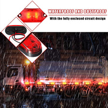 Load image into Gallery viewer, 2Pcs 12v 24v Led Side Marker Lights Warning Tail Light Auto Car External Lights Trailer Trucks Caravan Side Marker Light Lorry
