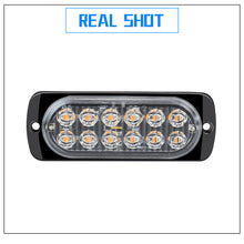 Load image into Gallery viewer, 36W 12LED Strobe Warning Light 12V Cheap Strobe Grille Flashing Lightbar Truck Car Beacon Lamp Amber Traffic Clearance Light
