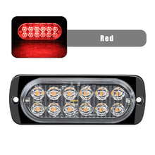 Load image into Gallery viewer, 36W 12LED Strobe Warning Light 12V Cheap Strobe Grille Flashing Lightbar Truck Car Beacon Lamp Amber Traffic Clearance Light