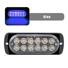 Load image into Gallery viewer, 36W 12LED Strobe Warning Light 12V Cheap Strobe Grille Flashing Lightbar Truck Car Beacon Lamp Amber Traffic Clearance Light