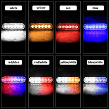 Load image into Gallery viewer, 12V 24V Ultra Thin 6SMD LED Strobe Warning Light Emergency Light Grill Breakdown Auto Flashing For SUV Truck Motorcycle Lightbar
