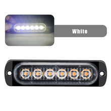 Load image into Gallery viewer, 12V 24V Ultra Thin 6SMD LED Strobe Warning Light Emergency Light Grill Breakdown Auto Flashing For SUV Truck Motorcycle Lightbar