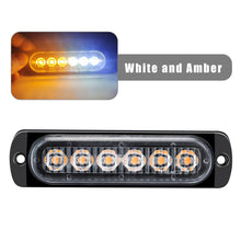 Load image into Gallery viewer, 12V 24V Ultra Thin 6SMD LED Strobe Warning Light Emergency Light Grill Breakdown Auto Flashing For SUV Truck Motorcycle Lightbar