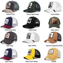 Load image into Gallery viewer, Men Women Fashion Animal Anime Snapback Cotton Baseball Cap Hip Hop Dad Mesh Trucker Hat Dropshipping