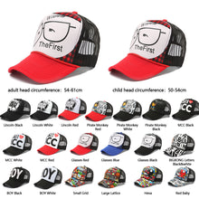 Load image into Gallery viewer, Children Cap Adult Baseball Cap Hat Cartoon Animation design Hat shade Cap Hip Hop Cap Hats For Child Kid