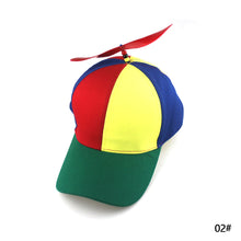 Load image into Gallery viewer, Funny Helicopter Propeller Baseball Caps Colorful Patchwork Cap Sun Children Boys Girls Snapback Hat