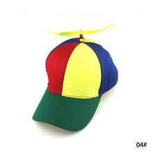 Load image into Gallery viewer, Funny Helicopter Propeller Baseball Caps Colorful Patchwork Cap Sun Children Boys Girls Snapback Hat