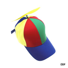 Load image into Gallery viewer, Funny Helicopter Propeller Baseball Caps Colorful Patchwork Cap Sun Children Boys Girls Snapback Hat