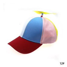 Load image into Gallery viewer, Funny Helicopter Propeller Baseball Caps Colorful Patchwork Cap Sun Children Boys Girls Snapback Hat