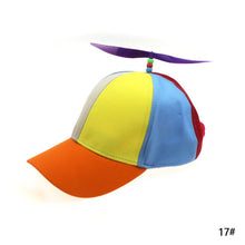 Load image into Gallery viewer, Funny Helicopter Propeller Baseball Caps Colorful Patchwork Cap Sun Children Boys Girls Snapback Hat