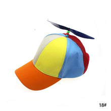 Load image into Gallery viewer, Funny Helicopter Propeller Baseball Caps Colorful Patchwork Cap Sun Children Boys Girls Snapback Hat