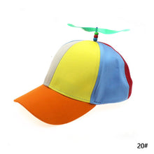 Load image into Gallery viewer, Funny Helicopter Propeller Baseball Caps Colorful Patchwork Cap Sun Children Boys Girls Snapback Hat