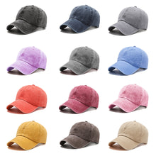 Load image into Gallery viewer, Outdoor Spring Summer Cap Women Ponytail Baseball Cap Fashion Hats Men Baseball Cap Cotton Simple Vintag Visor Casual Cap