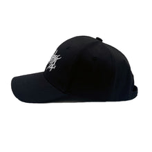Load image into Gallery viewer, Adjstable Embroidery Gothic Street Punk Frauen Baseball Cap Men Cotton Pure Black Sports Caps Women Hip Hop Dad Hat