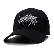 Load image into Gallery viewer, Adjstable Embroidery Gothic Street Punk Frauen Baseball Cap Men Cotton Pure Black Sports Caps Women Hip Hop Dad Hat