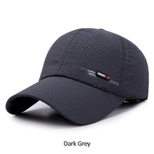 Load image into Gallery viewer, Summer Quick Dry For Men Sports Running Sweat Baseball Cap Male Canada Golf Caps Women Solid Snapback Bone Hat